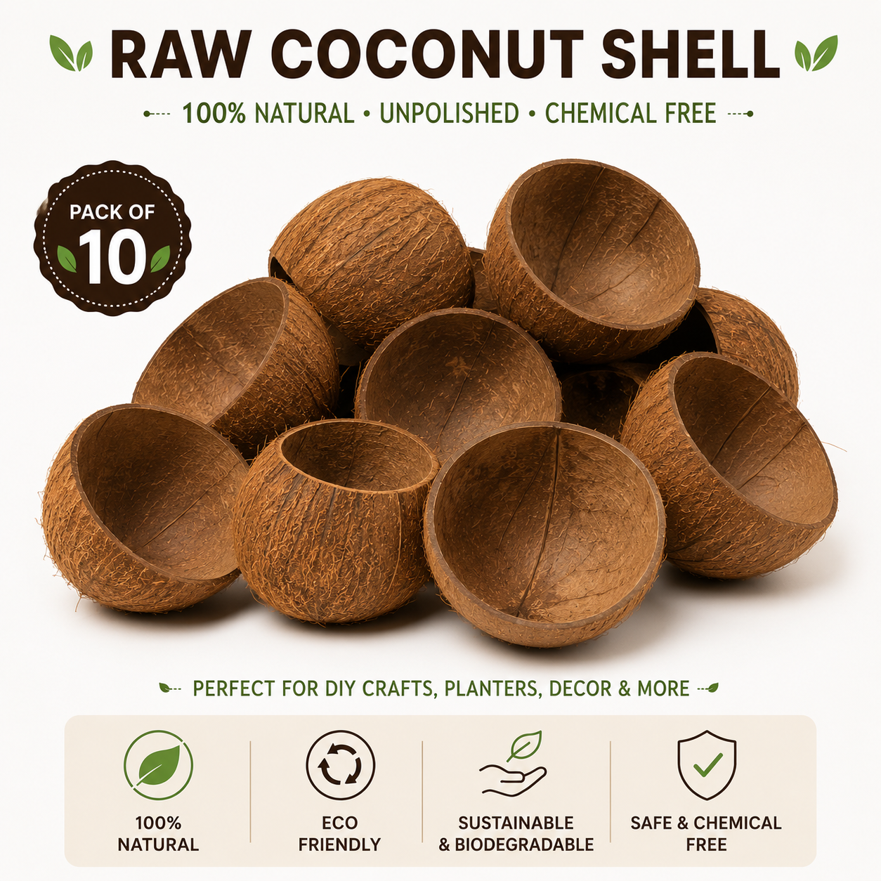 Raw Coconut Shell